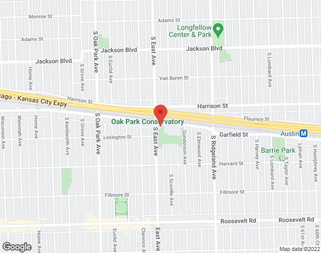 Map showing location at 515 Garfield St, Oak Park, IL