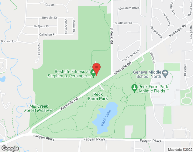 Map showing location at 3507 Kaneville Rd., Geneva, IL