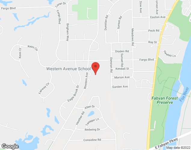 Map showing location at 1500 S. Western Ave., Geneva, IL