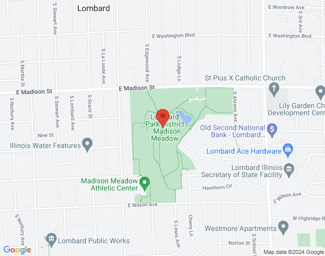 Map showing location at , Lombard, 