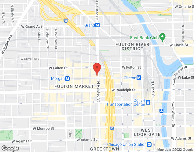 Map showing location at 800 W Lake St, Oak Park, IL