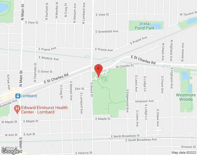 Map showing location at 437 E. St. Charles Rd., Lombard, 