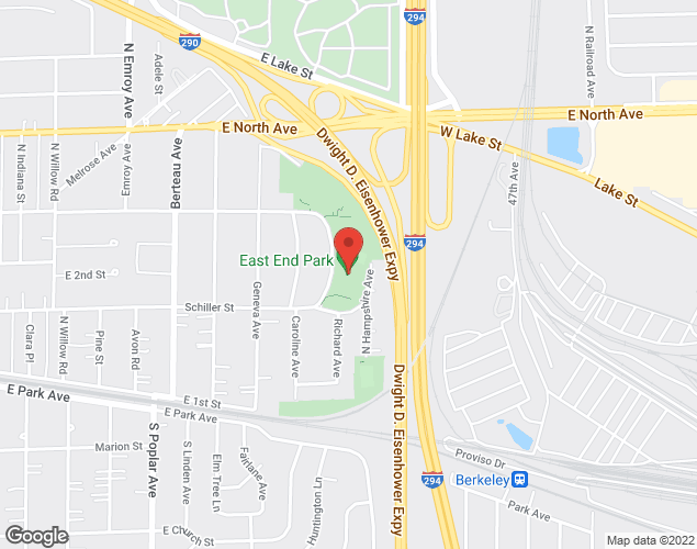 Map showing location at 463 Schiller, Elmhurst, IL