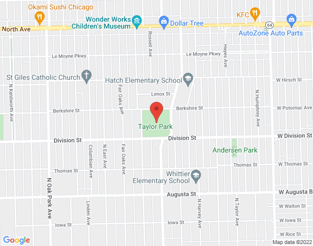 Map showing location at , Oak Park, IL