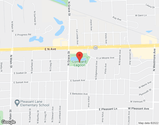 Map showing location at 430 Marcus Avenue, Lombard, 