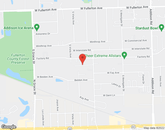 Map showing location at , chicago, IL