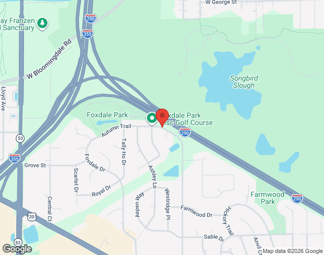 Map showing location at 1500 N Itasca, Addison, IL