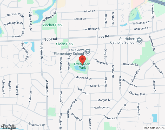 Map showing location at 600 Washington Blvd, Hofmann Estates, IL