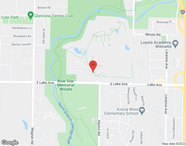 Map showing location at 3900 Fairway Dr, Wilmette, IL