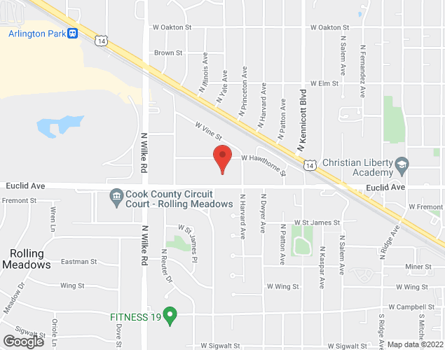 Map showing location at , , 