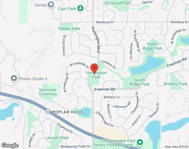 Map showing location at 4009 Huntington Blvd, Hoffman Estates, IL