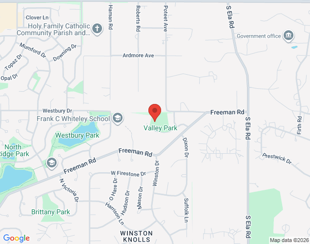 Map showing location at 850 Park Lane, Hoffman Estates, IL