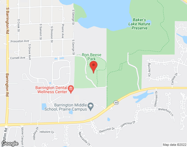 Map showing location at 50 Rotary Drive, Barrington, IL