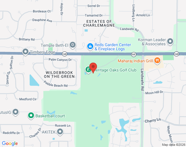 Map showing location at 3535 Dundee Road, Northbrook, IL