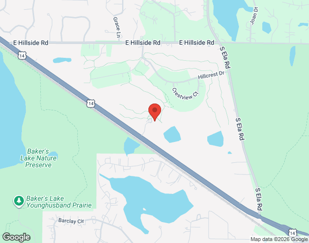 Map showing location at 1010 S Northwest Hwy, Barrington, IL