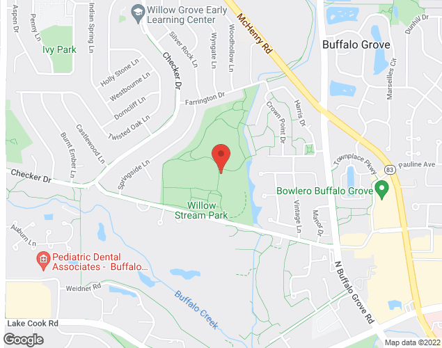 Map showing location at 651 Old Checker Rd, Buffalo Grove, IL