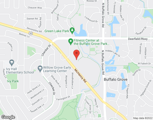 Map showing location at 951 McHenry Road, Buffalo Grove, IL