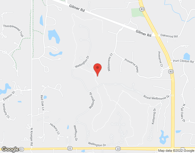 Map showing location at , , 