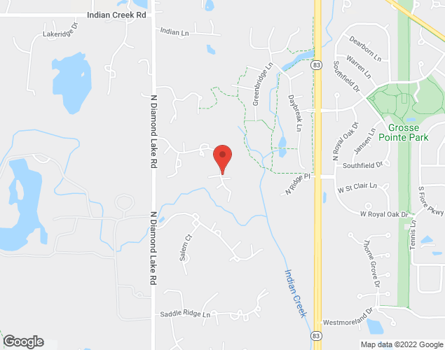 Map showing location at , , 