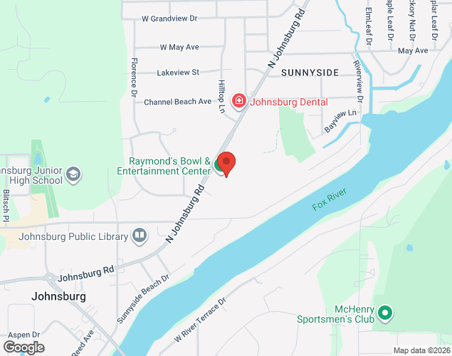 Map showing location at 3960 N Johnsburg Rd, Johnsburg, IL