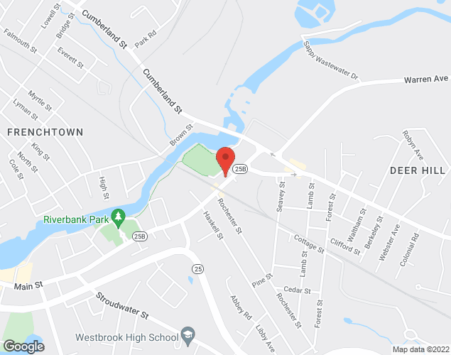 Map showing location at 509 Main St, Westbrook, ME