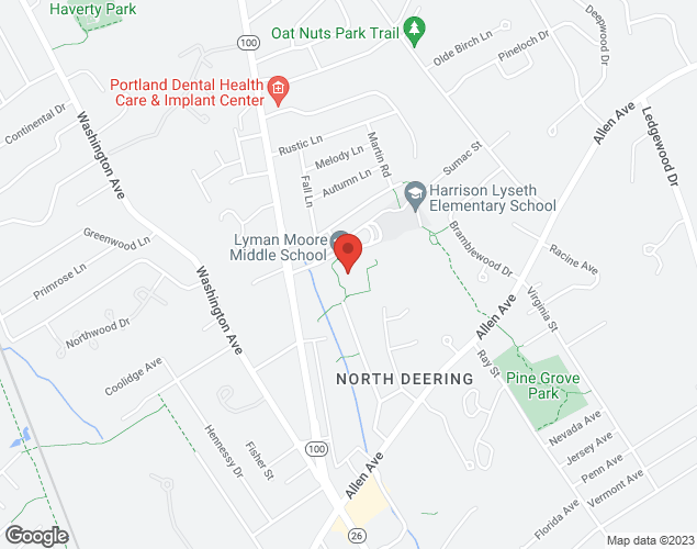 Map showing location at 171 Auburn St, PORTLAND, ME