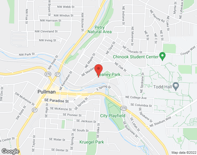 Map showing location at 690 Reaney Way, Pullman, WA