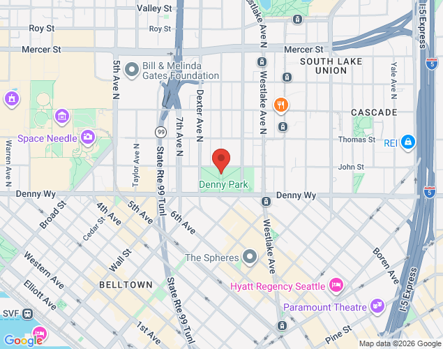 Map showing location at 1400 Martin Luther King Jr Way S, Seattle, Seattle, WA